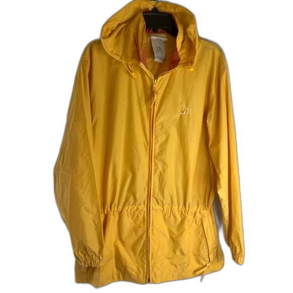 Cottage Essentials by Northern Reflections Yellow Windbreaker Jacket Sz MD - Picture 1 of 13